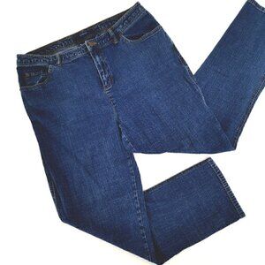 Bill Blass Women's 18 High Stretch Straight Jeans